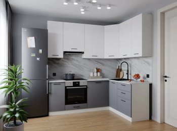 Угловой кухонный гарнитур Элеганция 2200*1600 мм Sanvut в Реж - rezh.mebel-e96.ru