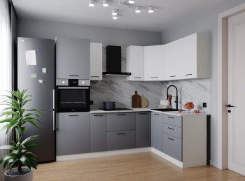 Угловой кухонный гарнитур Элеганция 2400*1600 мм Sanvut в Реж - rezh.mebel-e96.ru