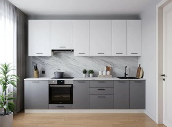 Кухонный гарнитур высокий Элеганция 3000 мм (Санвут) в Реж - rezh.mebel-e96.ru