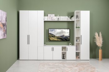 Стенка Эйр модульная, белый (Моби) в Реж - rezh.mebel-e96.ru