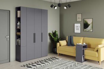 Стенка Эйр модульная, графит (Моби) в Реж - rezh.mebel-e96.ru