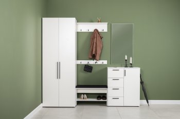Тумба для обуви Эйр 16.130 белый (Моби) в Реж - rezh.mebel-e96.ru
