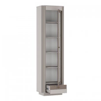 Шкаф витрина 34.06 Фантазия кашемир (Олмеко) в Реж - rezh.mebel-e96.ru