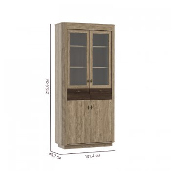 Шкаф витрина 34.05 Фантазия (Олмеко) в Реж - rezh.mebel-e96.ru
