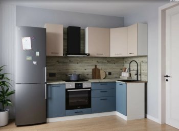 Угловой кухонный гарнитур Фьюжн 2200*1000 мм (Sanvut) в Реж - rezh.mebel-e96.ru