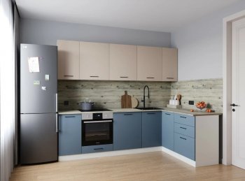 Угловой кухонный гарнитур Фьюжн 2600*1600 мм Sanvut в Реж - rezh.mebel-e96.ru