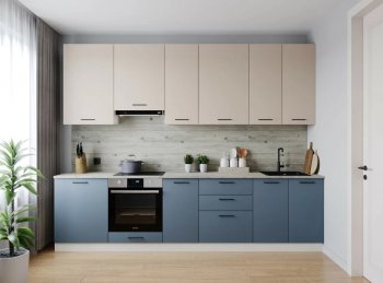 Кухонный гарнитур высокий Фьюжн 3000 мм (Санвут) в Реж - rezh.mebel-e96.ru