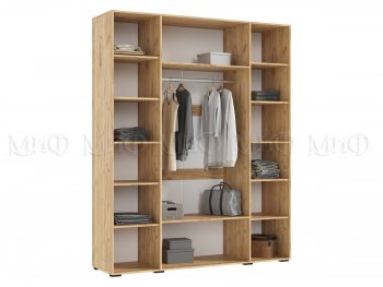 Спальный гарнитур Флэш крафт/белый, модульный (Миф) в Реж - rezh.mebel-e96.ru