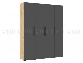Спальный гарнитур Флэш крафт/графит, модульный (Миф) в Реж - rezh.mebel-e96.ru