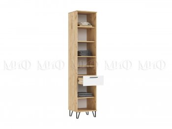Пенал открытый 450 мм Флэш (прихожая) крафт/белый (Миф) в Реж - rezh.mebel-e96.ru