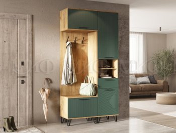 Прихожая Флэш комп.1, крафт/графит (Миф) в Реж - rezh.mebel-e96.ru