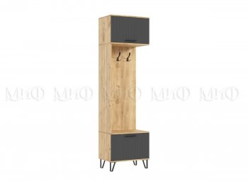 Прихожая Флэш (шкаф с вешалками) крафт/графит (Миф) в Реж - rezh.mebel-e96.ru