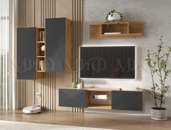 Стенка Флэш крафт/графит (Миф) в Реж - rezh.mebel-e96.ru