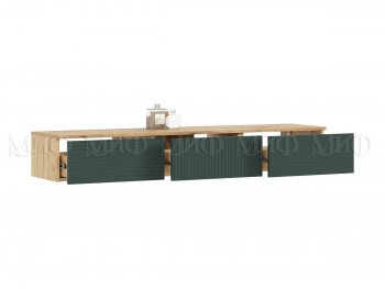 Стенка Флэш комп.2 крафт/грин (Миф) в Реж - rezh.mebel-e96.ru