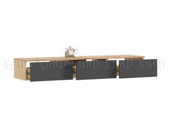 Стенка Флэш комп.2 крафт/графит (Миф) в Реж - rezh.mebel-e96.ru