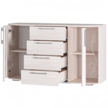 Комод Флорида ясень белый (БТС) в Реж - rezh.mebel-e96.ru