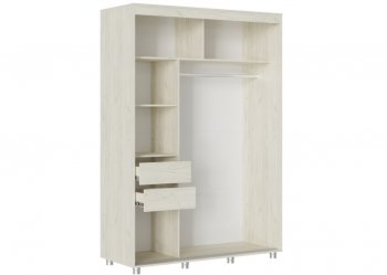 Шкаф-купе 1500 мм Форест крафт белый (Стиль) в Реж - rezh.mebel-e96.ru