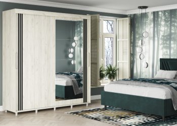 Шкаф-купе 2000 мм Форест крафт белый (Стиль) в Реж - rezh.mebel-e96.ru