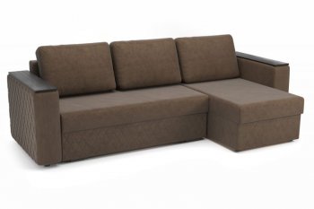 Диван угловой Форвард (велюр Ультра шоколад) (Софт) в Реж - rezh.mebel-e96.ru