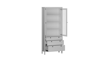 Пенал со стеклом Фрея (СБК) в Реж - rezh.mebel-e96.ru