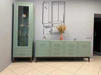 Стенка Гориция Зеленый самшит (БМ) в Реж - rezh.mebel-e96.ru