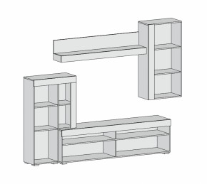 Гостиная Майами (Дуб Белый) в Реж - rezh.mebel-e96.ru