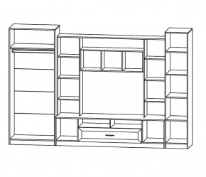 Гостиная Прага (модульная) Анкор белый в Реж - rezh.mebel-e96.ru