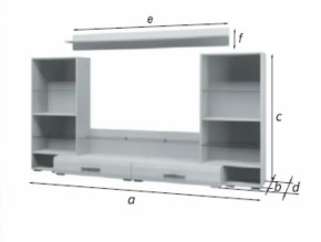 Стенка Домино Белый Глянец (БМ) в Реж - rezh.mebel-e96.ru