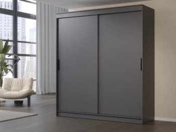 Шкаф-купе 2000 мм Гранд-1 ЛДСП, графит (Эра) в Реж - rezh.mebel-e96.ru