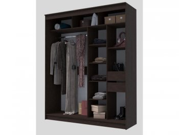 Шкаф-купе 2000 мм Гранд-1 ЛДСП, венге (Эра) в Реж - rezh.mebel-e96.ru