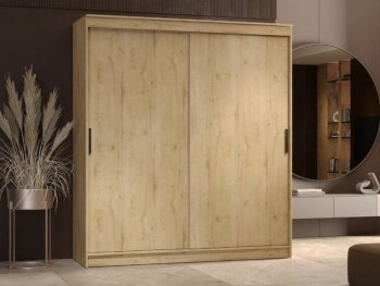 Шкаф-купе 2000 мм Гранд-1 ЛДСП, дуб вотан (Эра) в Реж - rezh.mebel-e96.ru