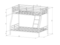 Кровать 2-х ярусная Гранада-2Я в Реж - rezh.mebel-e96.ru