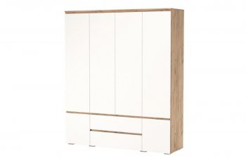 Шкаф 1800 мм 6С2Я 6дв, 2ящ. Гретта крафт золотой (Памир) в Реж - rezh.mebel-e96.ru