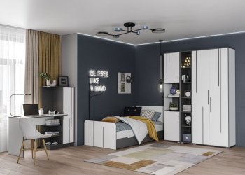 Кровать 900 мм Грей (МЛК) в Реж - rezh.mebel-e96.ru