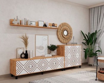 Стенка HYGGE комп.2 ромбы (Мама) в Реж - rezh.mebel-e96.ru