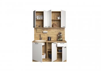 КУхонный гарнитур Хелмер 1400 мм (Сурская) в Реж - rezh.mebel-e96.ru