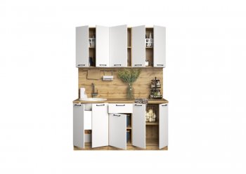 КУхонный гарнитур Хелмер 1600 мм (Сурская) в Реж - rezh.mebel-e96.ru