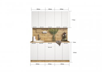 КУхонный гарнитур Хелмер 1600 мм (Сурская) в Реж - rezh.mebel-e96.ru
