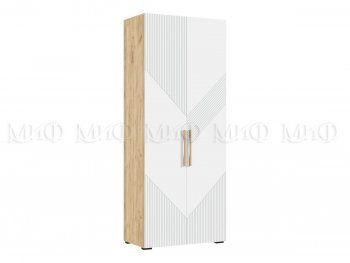 Шкаф распашной 900 мм Ирис с антресолью, крафт/белый (Миф) в Реж - rezh.mebel-e96.ru