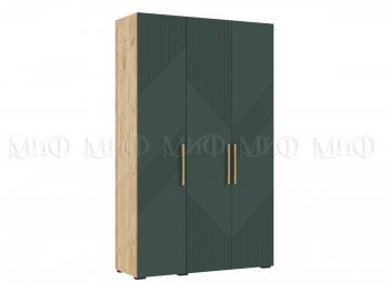 Шкаф 1350 мм Ирис с антресолью, крафт/грин (Миф) в Реж - rezh.mebel-e96.ru