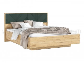 Кровать парящая с ПМ Ирис грин/дуб крафт (Миф) в Реж - rezh.mebel-e96.ru