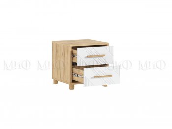 Тумба прикроватная Ирис крафт/белый, 2 шт (Миф) в Реж - rezh.mebel-e96.ru