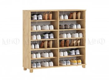 Обувница Ирис крафт/белый (Миф) в Реж - rezh.mebel-e96.ru
