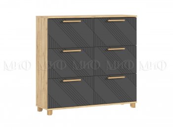 Обувница Ирис крафт/графит (Миф) в Реж - rezh.mebel-e96.ru