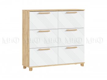 Обувница Ирис крафт/белый (Миф) в Реж - rezh.mebel-e96.ru