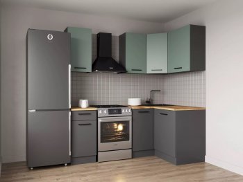 Кухонный гарнитур угловой Изумруд 2000х1200 в Реж - rezh.mebel-e96.ru