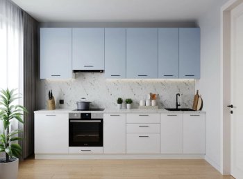 Кухонный гарнитур высокий Капри 3000 мм ЛДСП/МДФ (Санвут) в Реж - rezh.mebel-e96.ru