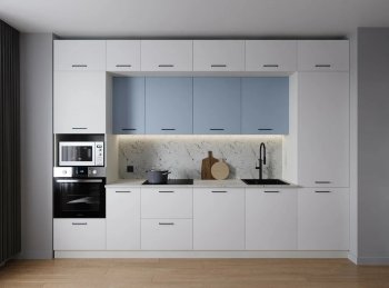 Кухонный гарнитур Капри 3400 мм ЛДСП/МДФ (Санвут) в Реж - rezh.mebel-e96.ru