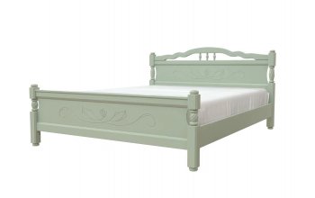 Кровать из массива Карина-5 Зеленый самшит (БМ) в Реж - rezh.mebel-e96.ru