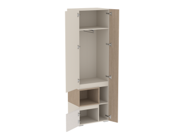 Шкаф для одежды узкий Каспер  (СБК) в Реж - rezh.mebel-e96.ru